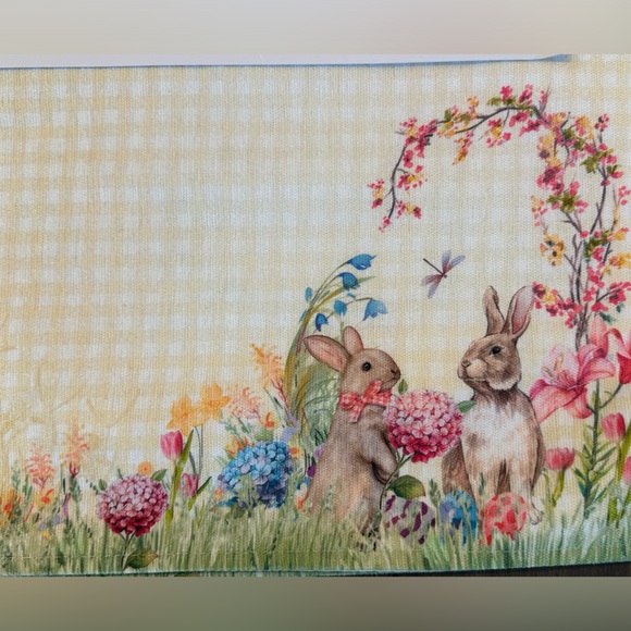 Nicole Miller Easter Spring Placemats set of 4 - Picture 1 of 6